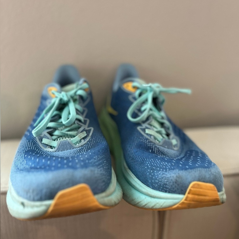 Hoka One One Kids Sneakers in Blue and Orange